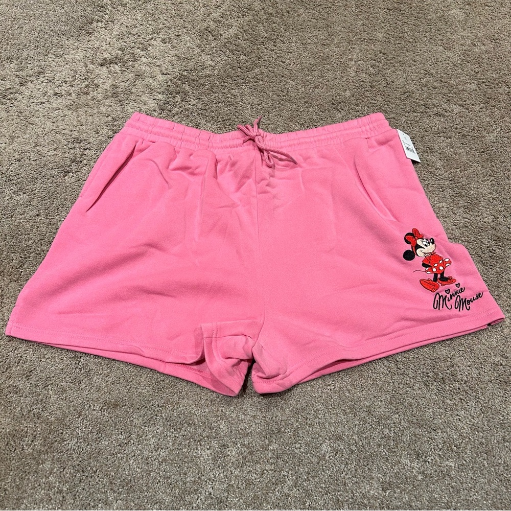 Women's Pink Minnie Mouse Athletic Shorts
